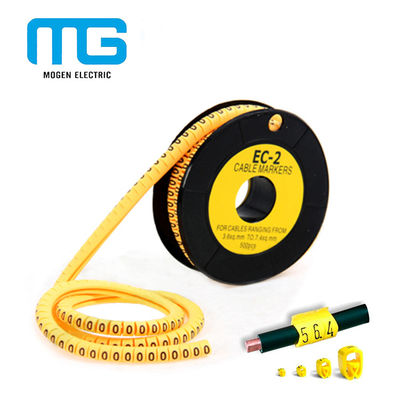 چین EC-1 Pvc Cable Marker Tube / Plastic Cable Labels / EC Type Cable Markers کابل لوازم جانبی تامین کننده