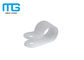 100pcs R نوع سفید نایلون دیواری Clip Clamps با Nylon66 94V-2، CE لوازم جانبی سیم کشی تامین کننده