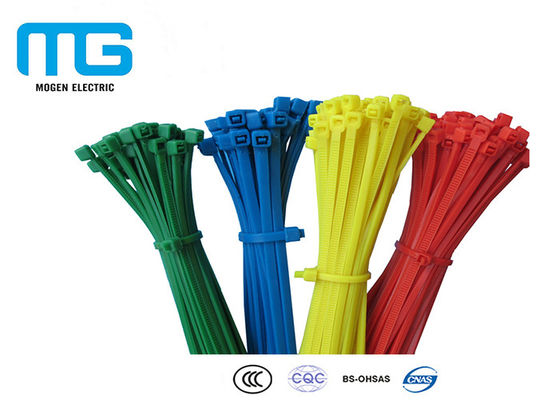 چین کراوات تک رنگ سفارشی، روابط پلاستیکی برای کابل CE تایید شده است تامین کننده